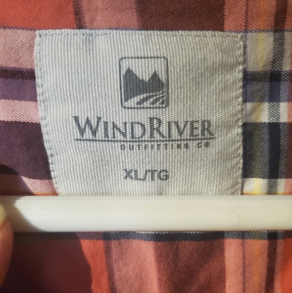 WindRiver Pink Plaid Button Down Top - Picture 3 of 3